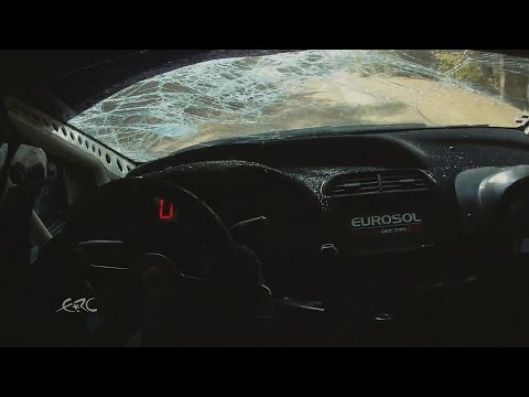 FIA ERC Asfalistiki Cyprus Rally 2014 - Bessenyey Crash