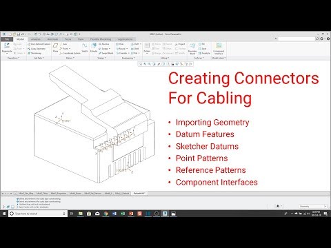 Creo Parametric - Connectors for Cabling [Tutorial]
