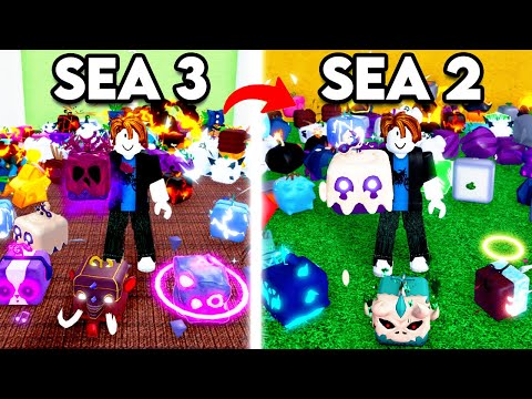 I Bought 100 Fruits in 2nd Sea vs 3rd Sea in Blox Fruits