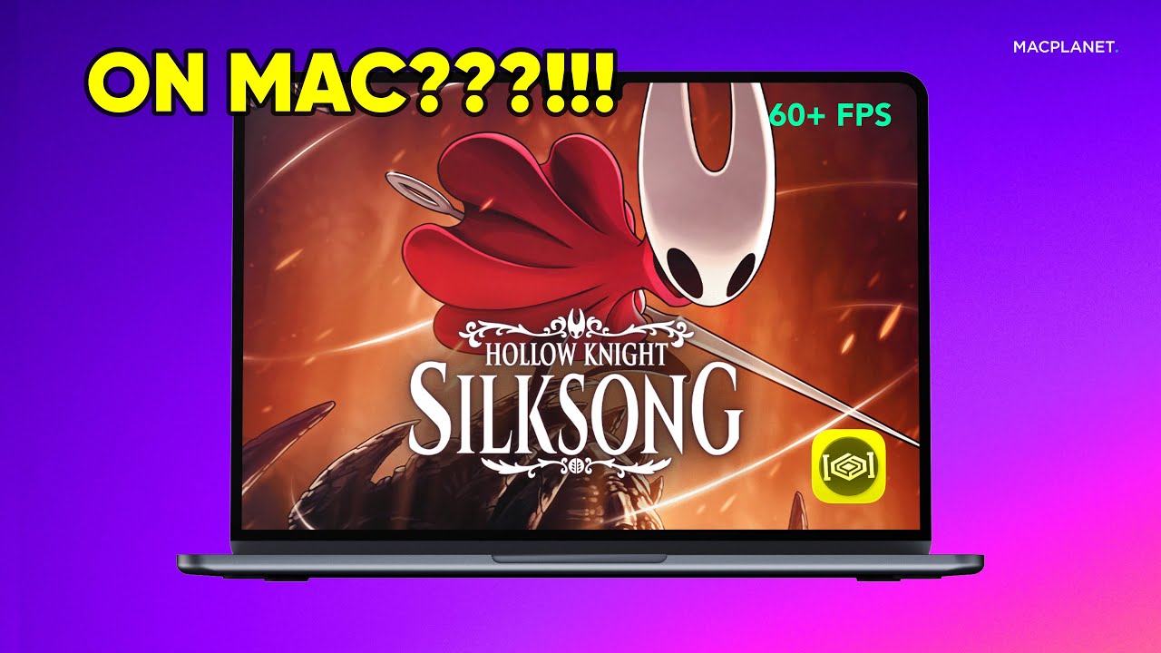 Hollow Knight Silksong on MacBook Air