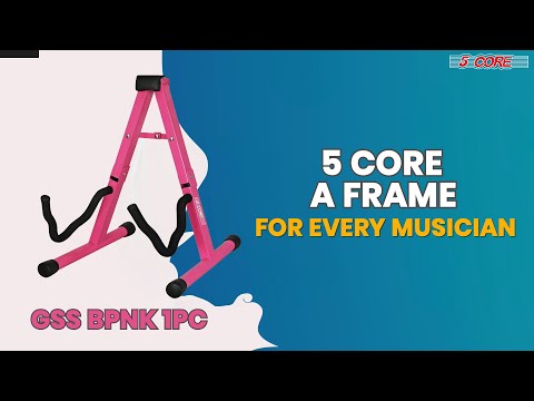 5 Core Guitar Stand A Frame w Soft Foam Arm Non Slip Rubber for Acoustic Electric Bass image 10
