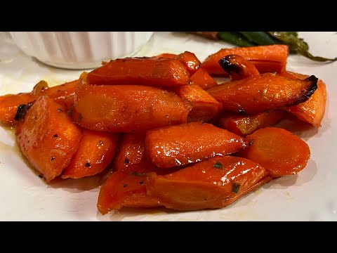 BROWN SUGAR-GLAZED ROASTED CARROTS (UNBELIEVEABLE )