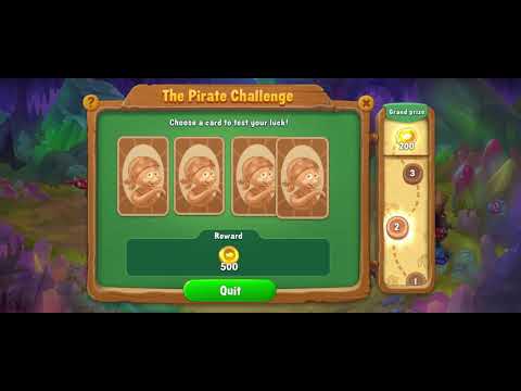 Fishdom The Pirate Challenge, Not my Lucky Day, only Got 1 Mark 😭