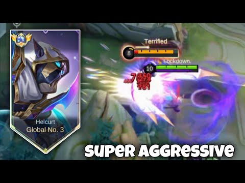 TOP GLOBAL HELCURT PERFECT & SUPER AGGRESSIVE GAMEPLAY!!🔥😳 ( BEST BUILD 2025 ) MLBB