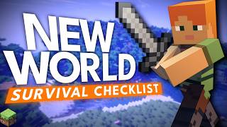 Minecraft New World Checklist (SURVIVAL)