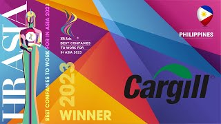CARGILL PHILIPPINES, INC. - 2023 Philippines HR ASIA Best Companies to Work for in Asia