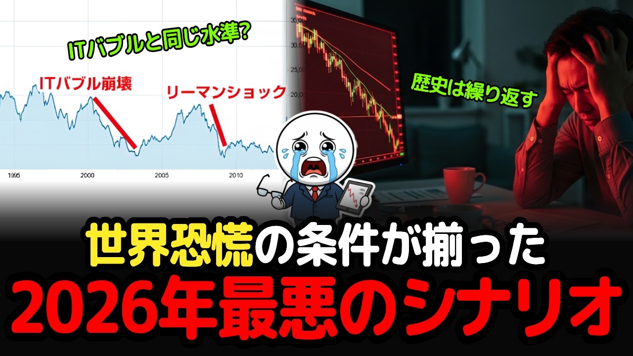 全員が楽観に浸っている今が一番危ない｜過去の大暴落と同じパターンが2026年に再び揃い始めた全構造、はっきり解説