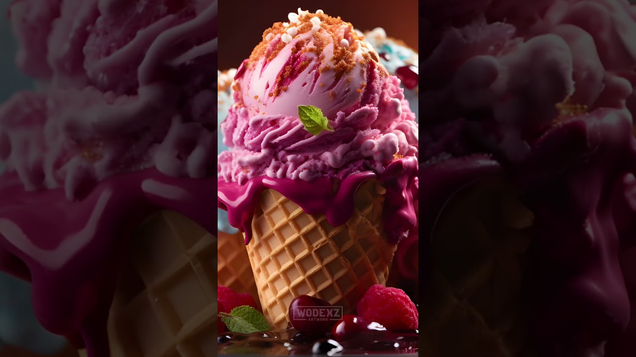Delicious ice cream background