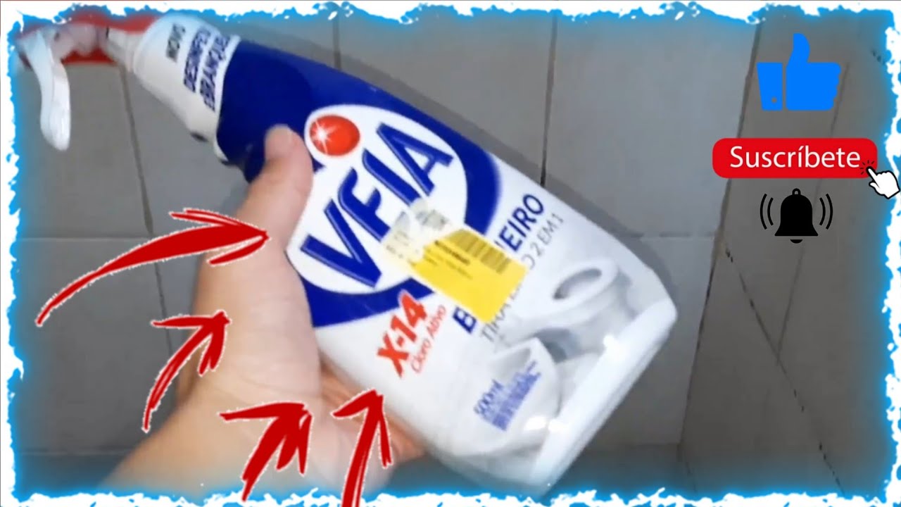 Lavando o banheiro com VEJA X-14 | Testando e minha opinião
