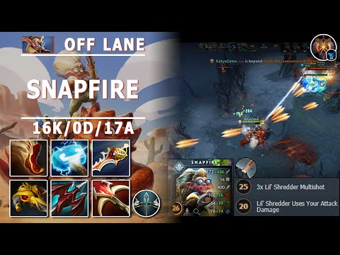 Snapfire Off Lane | 7.30b | Crazy Megacreeps Comeback | Dota 2 Immortal Gameplay
