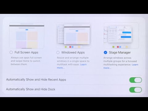 iPad mini Stage Manager on iPadOS 26