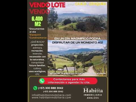 VENDO LOTE entre Zipaquirá y Cajicá - Cundinamarca - #lotes #vendo #vendolote #zipaquira #cajica #ya