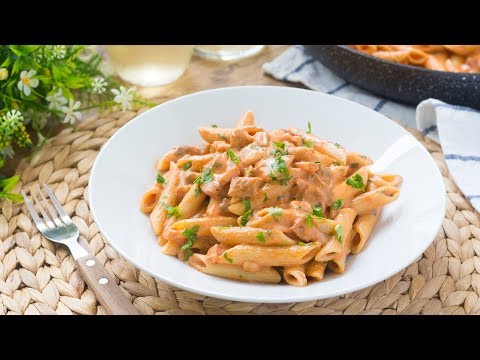 Pasta alla Boscaiola - Ricetta Pasta Cremosa con Sugo ai Funghi Porcini - 55Winston55