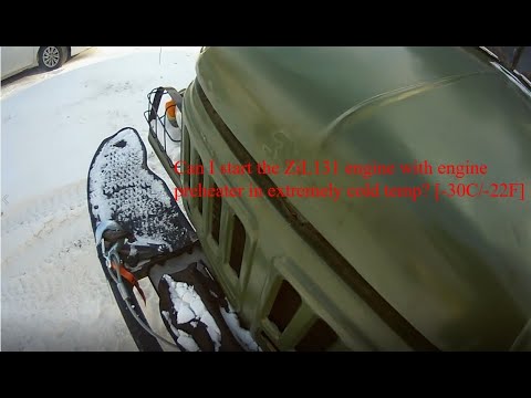 Thumbnail for Cold start in -30C/-22F Windchill temp? ZIL 131 w/ Engine Preheater by ZiL