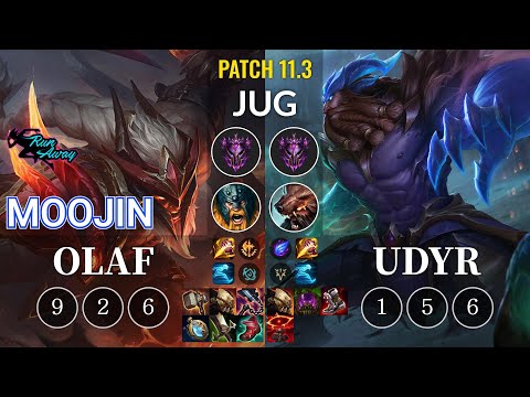 RNW Moojin Olaf vs Udyr Jungle - KR Patch 11.3