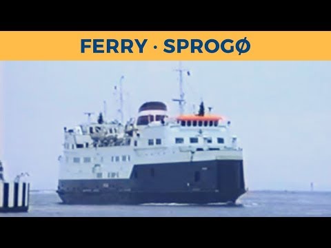 Classic Ferry Video 1995 - Arrival and departure of ferry SPROGØ in Halsskov (DSB)