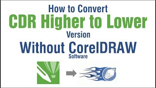 How to convert cdr file version without corelDRAW Software