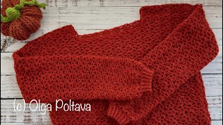Crochet Sweater Progress, Sleeves Finished + Lesson Learned
