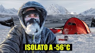 L'uomo che vive in tenda a temperature estreme