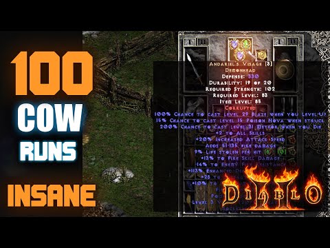 100 Hell Cows BEST Rune Farming in PD2 w/ #Dragondin 🔥#PD2