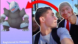 DONALD TRUMP EVOLVES TO MY POKÉDEX AGGRON in Pokémon Go!
