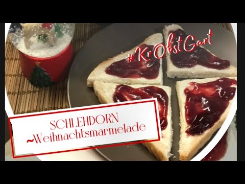 Weihnachtsmarmelade aus Schlehen