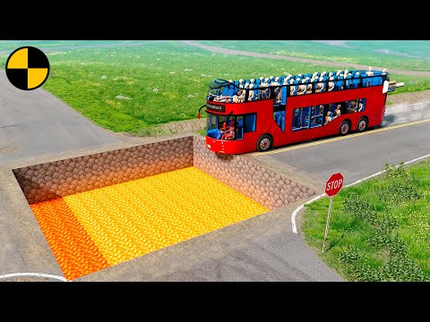 Cars vs Minecraft Lava Pit 😱 BeamNG.Drive