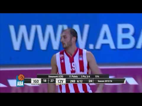 ABA Liga 2015/16 highlights: Igokea - Crvena zvezda Telekom R23 (7.2.2016)