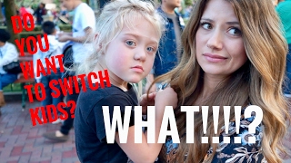 DAY WITH 4 YEAR OLD EVERLEIGH AND SWITCHING KIDS! VLOG