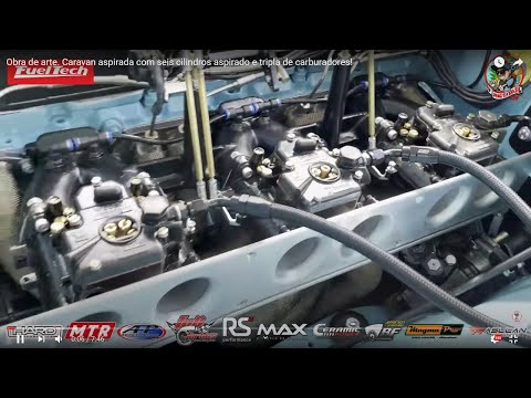 Obra de arte. Caravan aspirada com seis cilindros aspirado e tripla de carburadores!