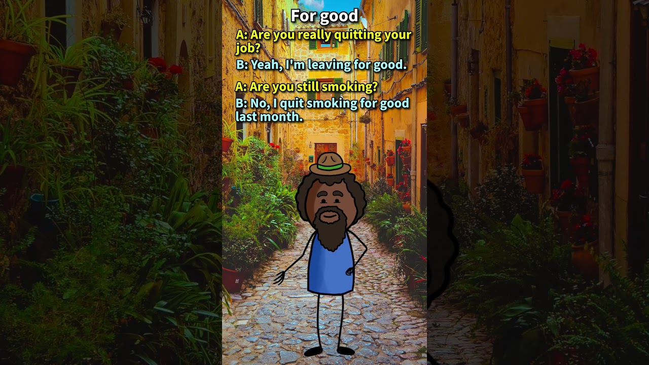 "For good": What does it mean in English? [ ForB English Lesson ] #shorts