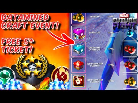 FREE 5* rank up ticket & DATAMINED CRAFT EVENT  - Marvel Future Fight