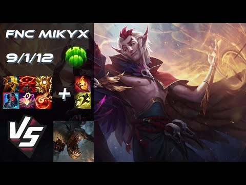 Fnatic Mikyx SUPPORT Rakan vs Fiddlesticks - EU Challenger Patch 25.S1.7