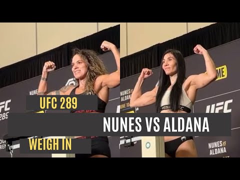 UFC weigh in | Amanda Nunes vs Irene Aldana