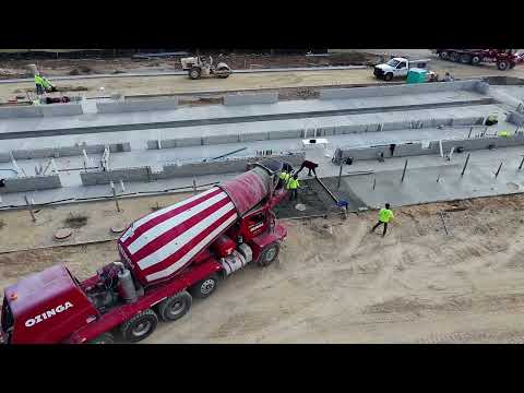 Club Car Wash Foundation and Sidewalk