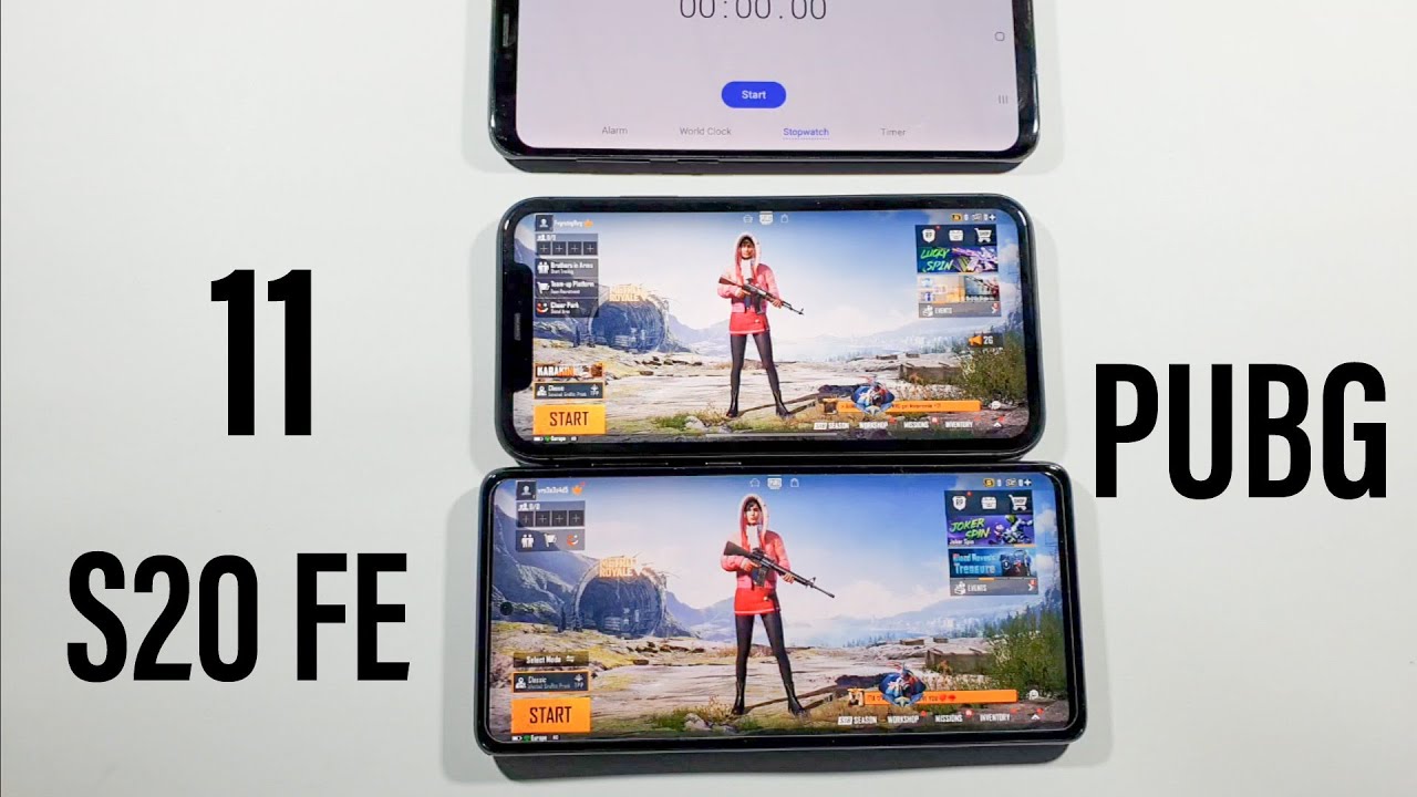 Samsung Galaxy S20 FE vs Iphone 11 Pubg 60fps Comparison