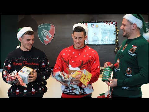 Noel 'Reid', Ben 'White'and Calum 'Green' take on festive ticket office challenge