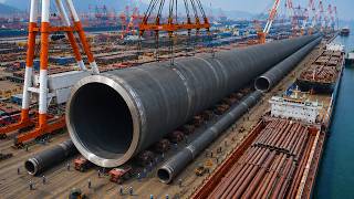 Incredible 882 km Giant Pipeline Installation Beneath the Ocean. Mega Engineering Documentary