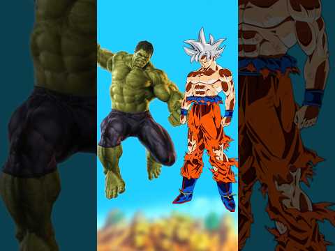 Hulk vs Goku | who is strong? #goku #hulk #dc #dbs #dbz #youtubeshorts #shorts #anime