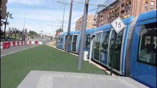 preview picture of video '(Converted HD) New Murcia Tramway trial run (24-26/03/2010)'