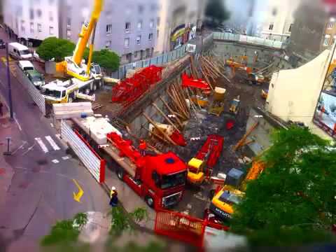 comment monter grue chantier