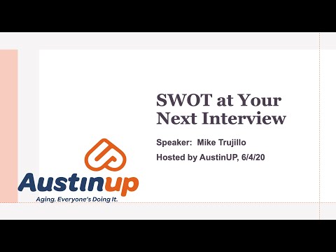 SWOT At Your Next Interview (June 4, 2020)