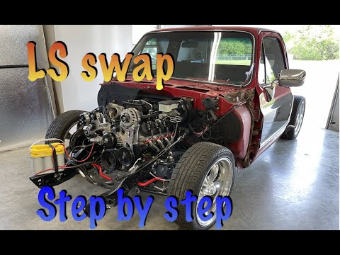 New Square Body Build Part 8: LS install step by step