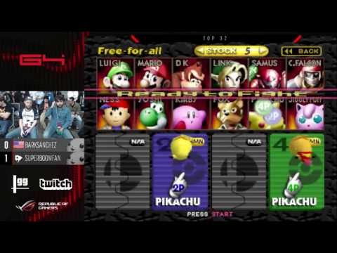G4 - Top 64 - BarkSanchez Vs.PG | SuPeRbOoMfAn  - SSB64