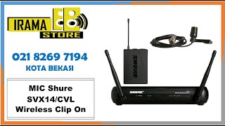 Video thumbnail for MIC Shure SVX14/CVL Wireless Clip On #microphone  #microphonewireless #mickaraoke #micwireless by iramastore