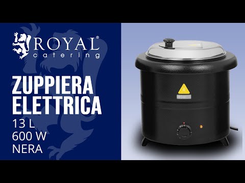 Video - Zuppiera elettrica - 13 L - 600 W - Nera