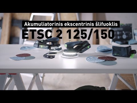 Akumuliatorinis ekscentrinis šlifuoklis ETSC 2 150-Basic video