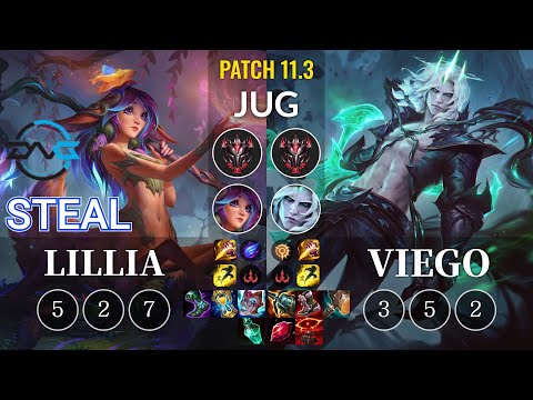 DFM Steal Lillia vs Viego Jungle - KR Patch 11.3