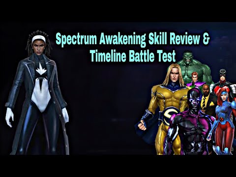 Spectrum Awakening Skill Review & Timeline Battle Test - Marvel Future Fight
