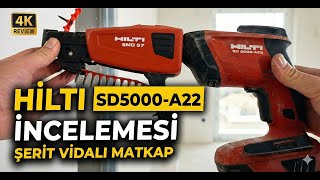 HİLTİ SD 5000 - A22 | ŞERİT ALÇIPAN VİDALAMA | CİHAZ İNCELEME #hilti #matkap #vi